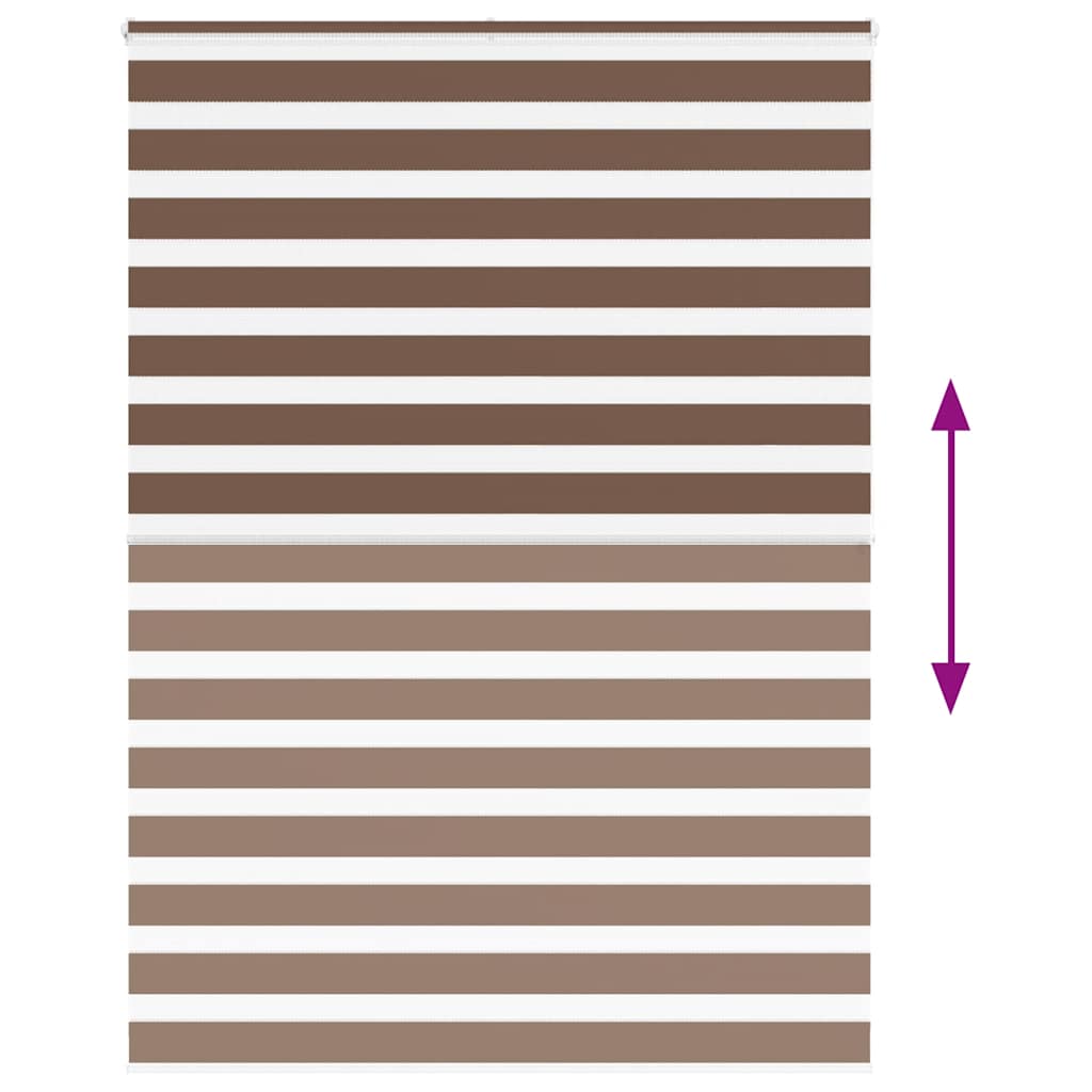 Doppelrollo Braun 165x200 cm Stoffbreite 160,9 cm Polyester