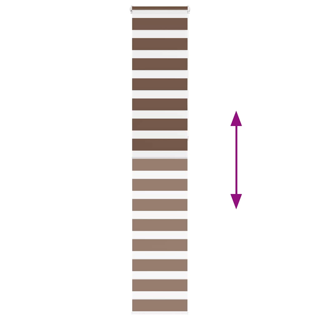 Doppelrollo Braun 45x230 cm Stoffbreite 40,9 cm Polyester