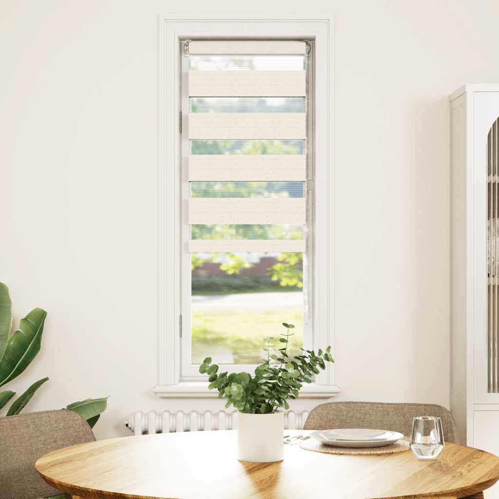 vidaXL Doppelrollo Braun 50x230 cm Stoffbreite 45,9 cm Polyester