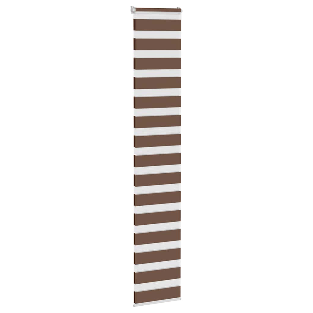 vidaXL Doppelrollo Braun 50x230 cm Stoffbreite 45,9 cm Polyester