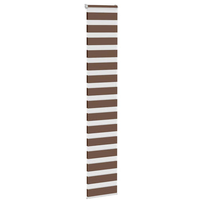 vidaXL Doppelrollo Braun 50x230 cm Stoffbreite 45,9 cm Polyester