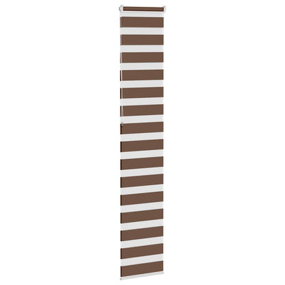 vidaXL Doppelrollo Braun 50x230 cm Stoffbreite 45,9 cm Polyester