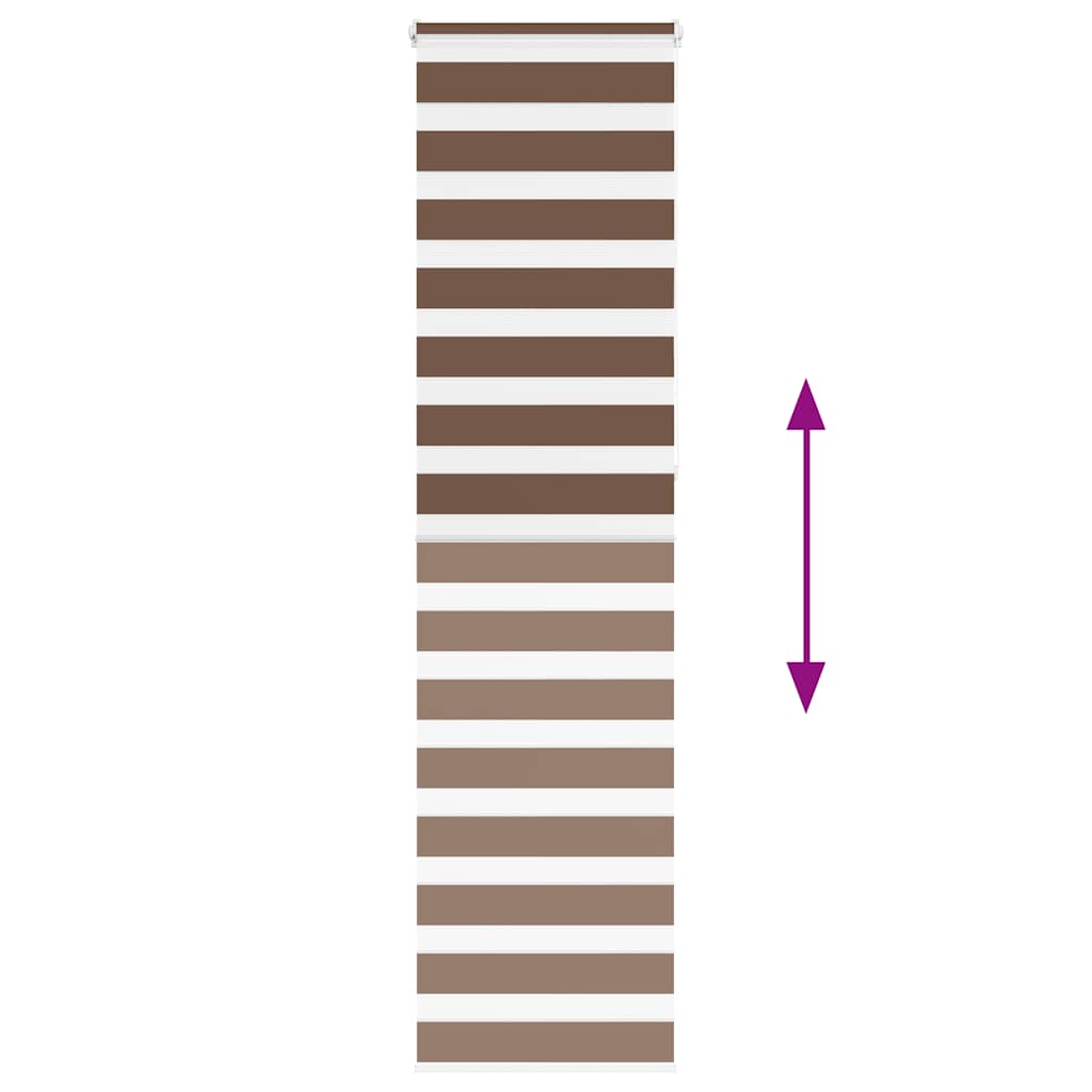 Doppelrollo Braun 55x230 cm Stoffbreite 50,9 cm Polyester