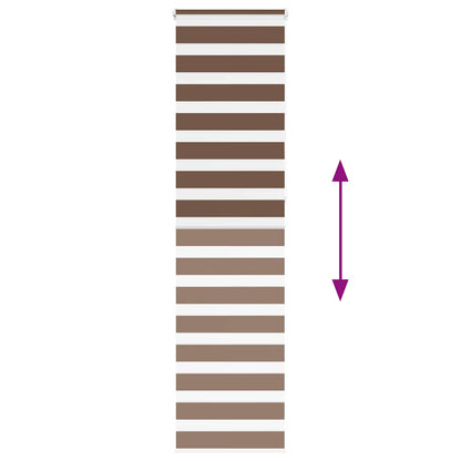 Doppelrollo Braun 55x230 cm Stoffbreite 50,9 cm Polyester