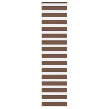 vidaXL Doppelrollo Braun 60x230 cm Stoffbreite 55,9 cm Polyester