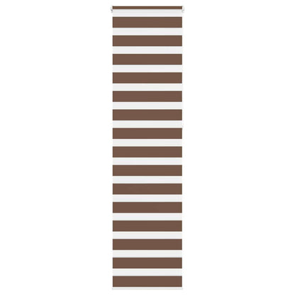vidaXL Store double enrouleur marron 65x230 cm Largeur du tissu 60,9 cm Polyester