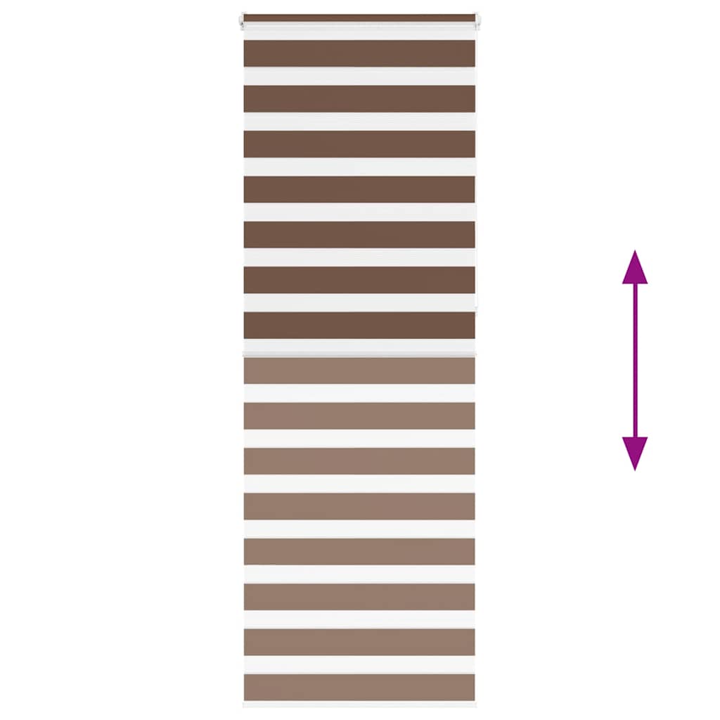 Doppelrollo Braun 70x230 cm Stoffbreite 65,9 cm Polyester