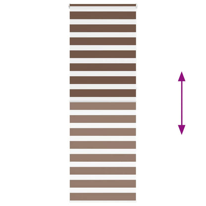 Doppelrollo Braun 70x230 cm Stoffbreite 65,9 cm Polyester