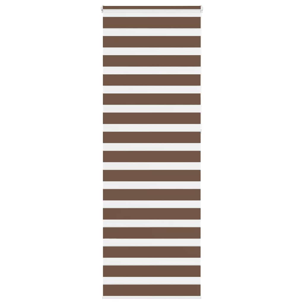 vidaXL Double Store Enrouleur Marron 75x230 cm Largeur du tissu 70,9 cm Polyester
