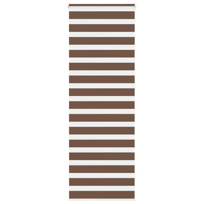 vidaXL Double Store Enrouleur Marron 75x230 cm Largeur du tissu 70,9 cm Polyester