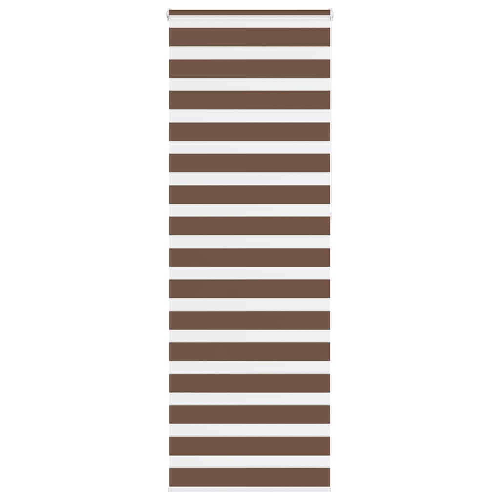 vidaXL Doppelrollo Braun 80x230 cm Stoffbreite 75,9 cm Polyester