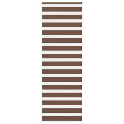 vidaXL Doppelrollo Braun 80x230 cm Stoffbreite 75,9 cm Polyester