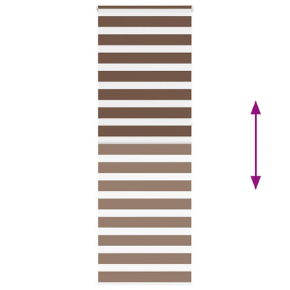 Doppelrollo Braun 85x230 cm Stoffbreite 80,9 cm Polyester