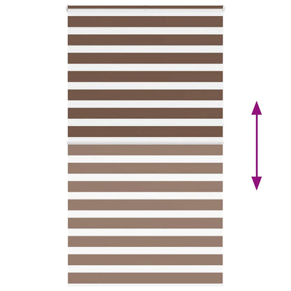 Doppelrollo Braun 120x230 cm Stoffbreite 115,9 cm Polyester