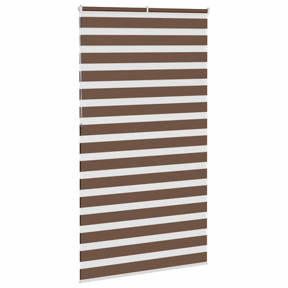 vidaXL Doppelrollo Braun 130x230 cm Stoffbreite 125,9 cm Polyester