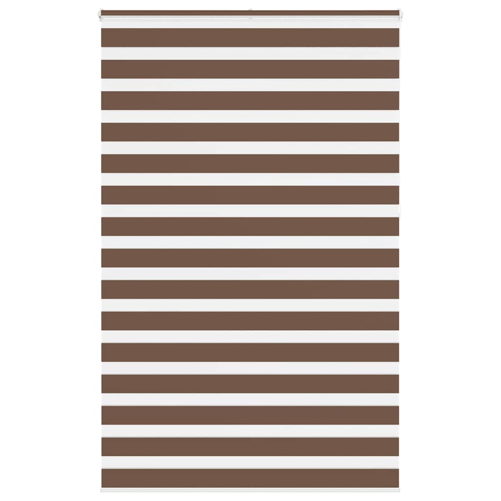 vidaXL Double Store Enrouleur Marron 140x230 cm Largeur du tissu 135,9 cm Polyester