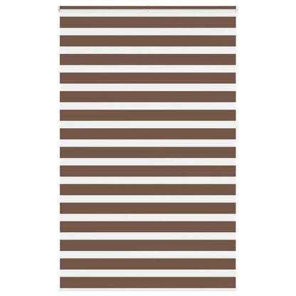 vidaXL Double Store Enrouleur Marron 140x230 cm Largeur du tissu 135,9 cm Polyester
