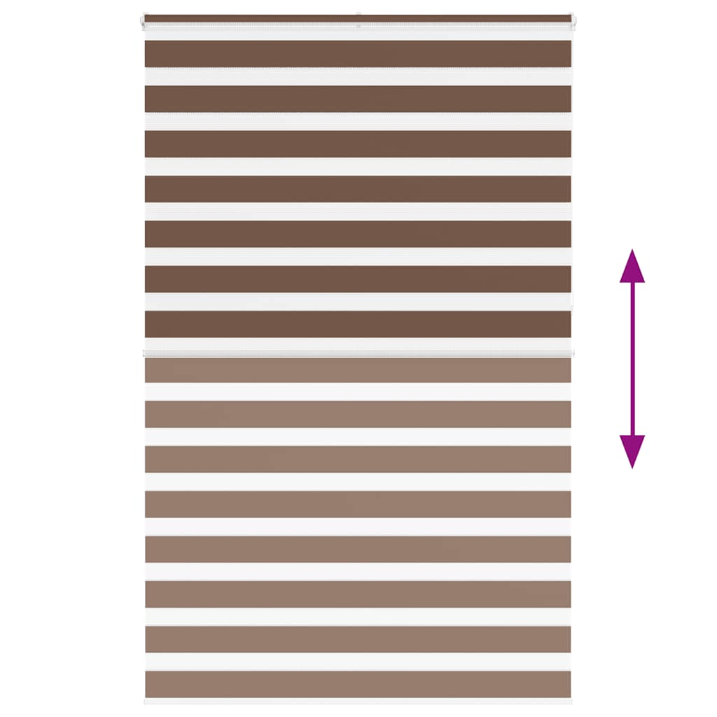 Doppelrollo Braun 145x230 cm Stoffbreite 140,9 cm Polyester