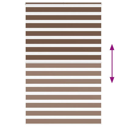 Doppelrollo Braun 150x230 cm Stoffbreite 145,9 cm Polyester