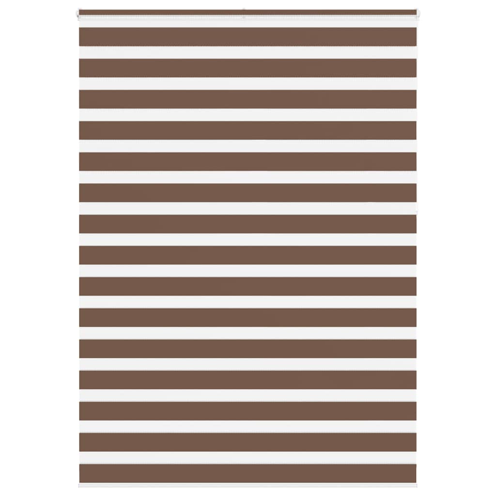 vidaXL Doppelrollo Braun 165x230 cm Stoffbreite 160,9 cm Polyester