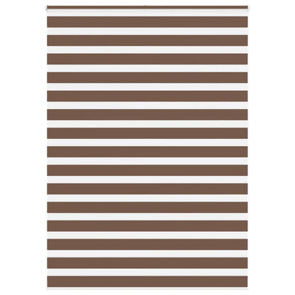 vidaXL Doppelrollo Braun 165x230 cm Stoffbreite 160,9 cm Polyester