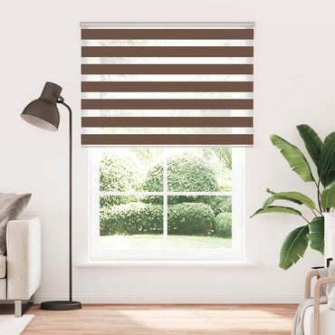 vidaXL Doppelrollo Braun 165x230 cm Stoffbreite 160,9 cm Polyester