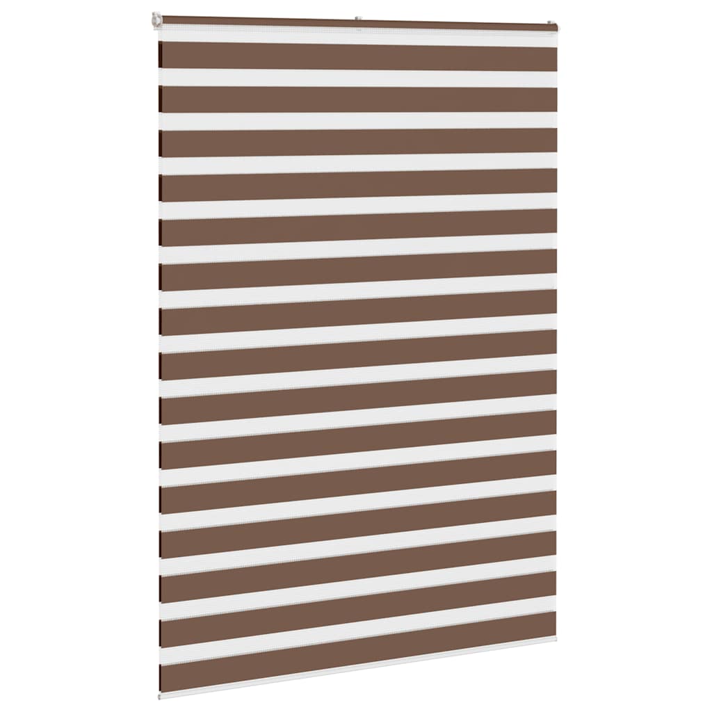 vidaXL Doppelrollo Braun 165x230 cm Stoffbreite 160,9 cm Polyester