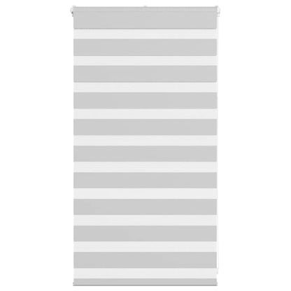 vidaXL Doppelrollo Hellgrau 75x100 cm Stoffbreite 70,9 cm Polyester