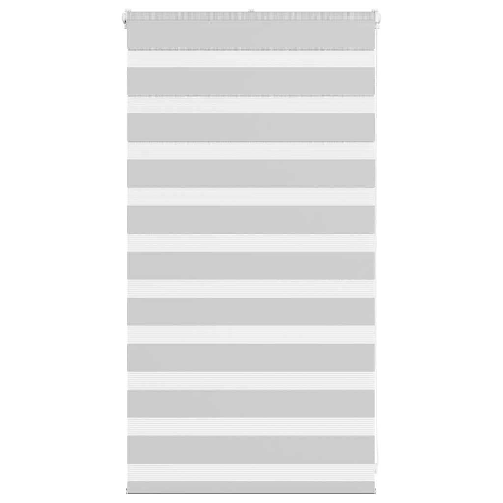 vidaXL Doppelrollo Hellgrau 80x100 cm Stoffbreite 75,9 cm Polyester