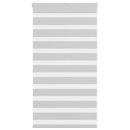 vidaXL Doppelrollo Hellgrau 80x100 cm Stoffbreite 75,9 cm Polyester