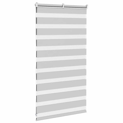 vidaXL Store double gris clair 85x100 cm Largeur du tissu 80,9 cm Polyester