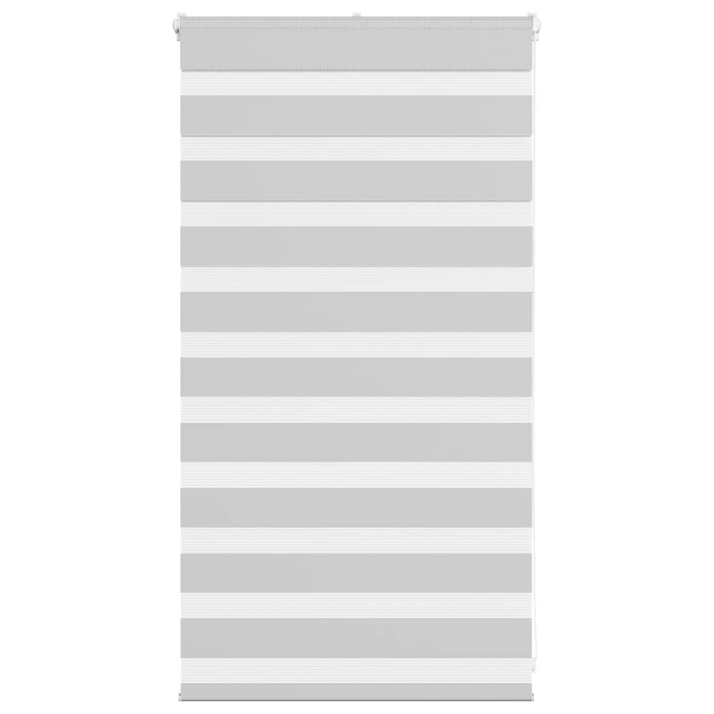 vidaXL Doppelrollo Hellgrau 90x100 cm Stoffbreite 85,9 cm Polyester