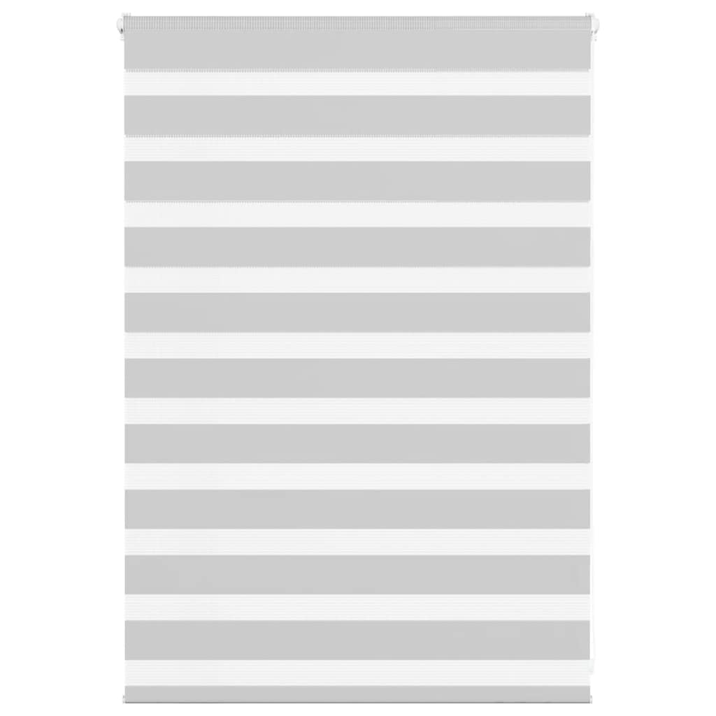 vidaXL Doppelrollo Hellgrau 105x100 cm Stoffbreite 100,9 cm Polyester