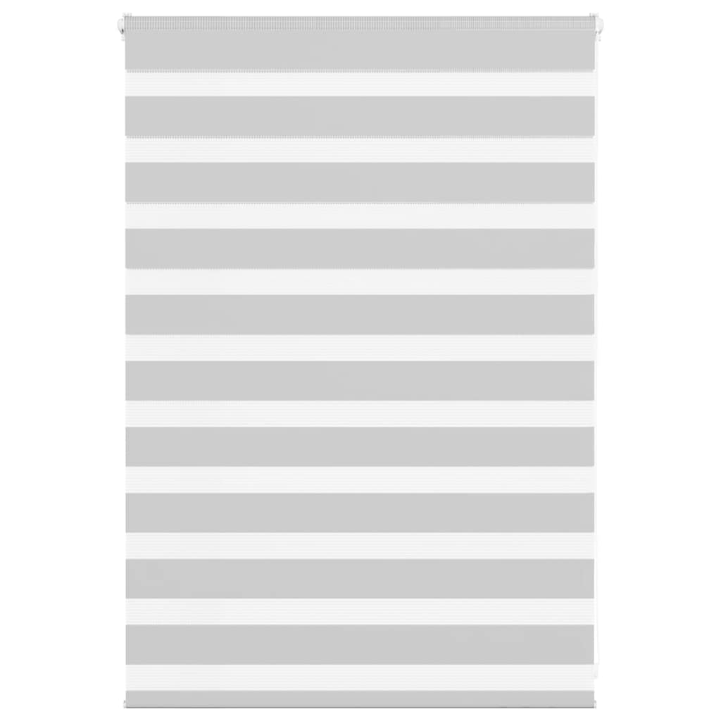 vidaXL Doppelrollo Hellgrau 110x100 cm Stoffbreite 105,9 cm Polyester
