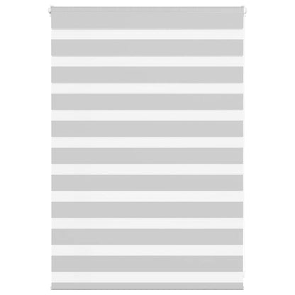 vidaXL Doppelrollo Hellgrau 110x100 cm Stoffbreite 105,9 cm Polyester