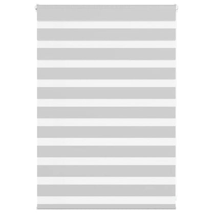 vidaXL Doppelrollo Hellgrau 115x100 cm Stoffbreite 110,9 cm Polyester