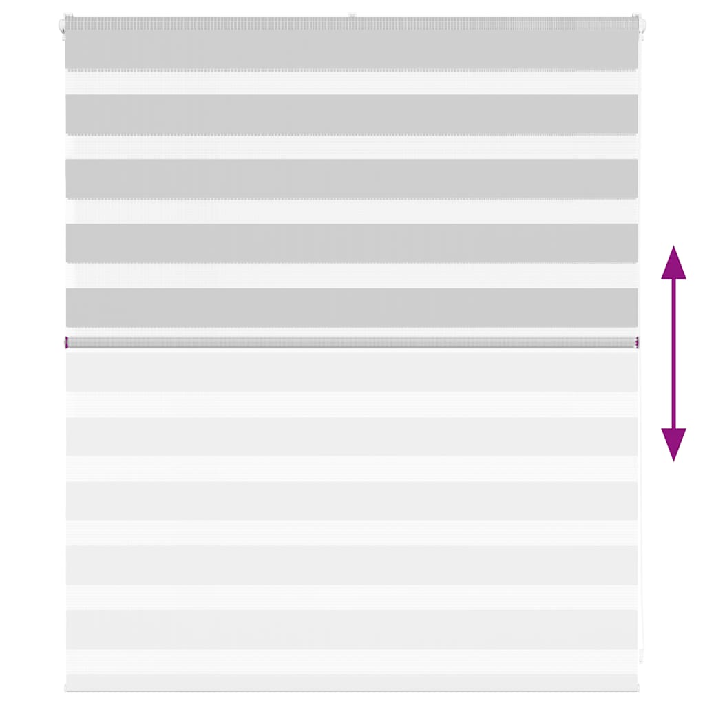 Doppelrollo Hellgrau 120x100 cm Stoffbreite 115,9 cm Polyester