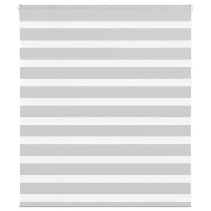vidaXL Doppelrollo Hellgrau 125x100 cm Stoffbreite 120,9 cm Polyester