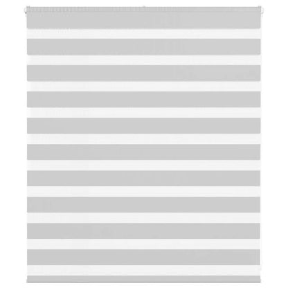 vidaXL Double store enrouleur Gris clair 130x100 cm Largeur de tissu 125,9 cm Polyester