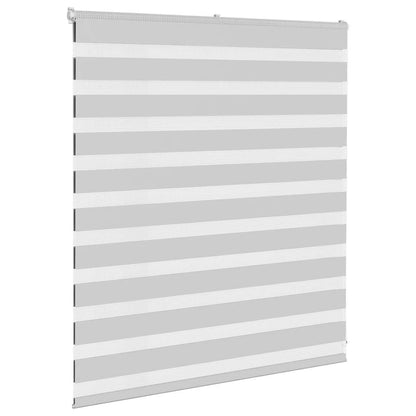 vidaXL Double store enrouleur Gris clair 130x100 cm Largeur de tissu 125,9 cm Polyester