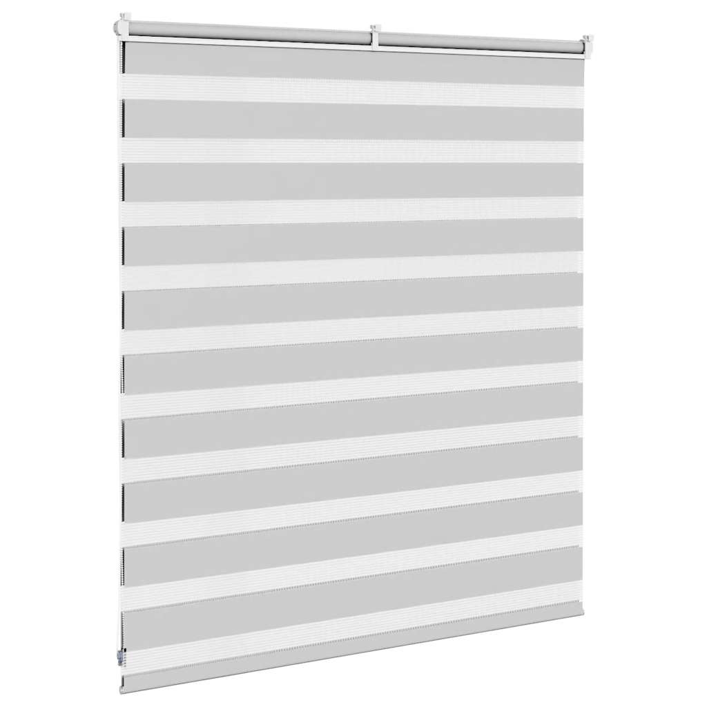 vidaXL Double store enrouleur Gris clair 130x100 cm Largeur de tissu 125,9 cm Polyester