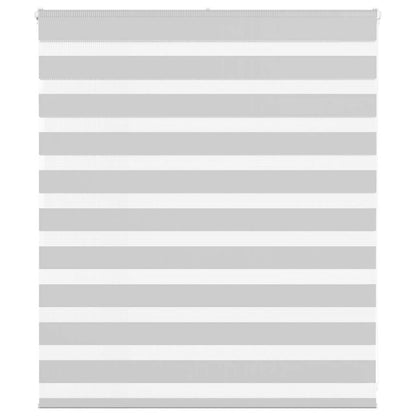 vidaXL Doppelrollo Hellgrau 135x100 cm Stoffbreite 130,9 cm Polyester