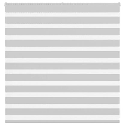 vidaXL Doppelrollo Hellgrau 140x100 cm Stoffbreite 135,9 cm Polyester