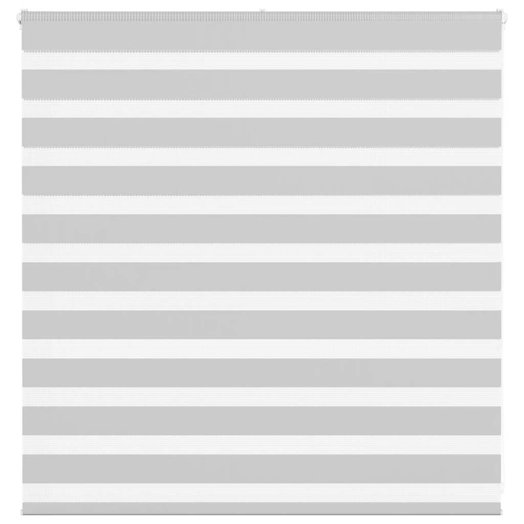 vidaXL Doppelrollo Hellgrau 145x100 cm Stoffbreite 140,9 cm Polyester
