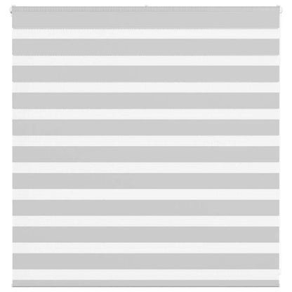 vidaXL Doppelrollo Hellgrau 145x100 cm Stoffbreite 140,9 cm Polyester