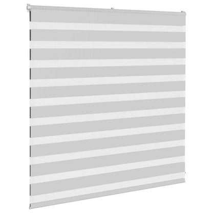 vidaXL Doppelrollo Hellgrau 145x100 cm Stoffbreite 140,9 cm Polyester