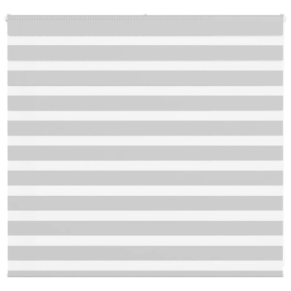 vidaXL Doppelrollo Hellgrau 155x100 cm Stoffbreite 150,9 cm Polyester