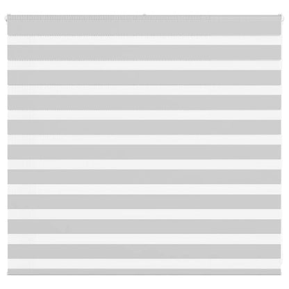 vidaXL Doppelrollo Hellgrau 155x100 cm Stoffbreite 150,9 cm Polyester