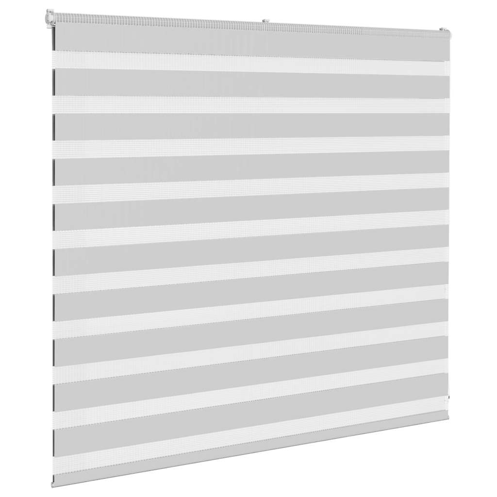 vidaXL Doppelrollo Hellgrau 160x100 cm Stoffbreite 155,9 cm Polyester