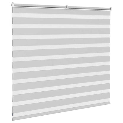 vidaXL Doppelrollo Hellgrau 160x100 cm Stoffbreite 155,9 cm Polyester